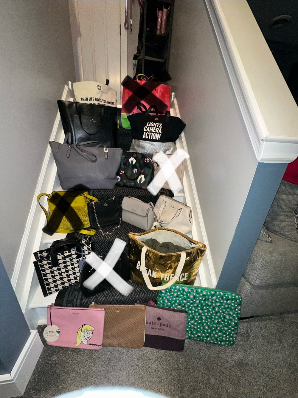 HUGE Kate spade bag purge